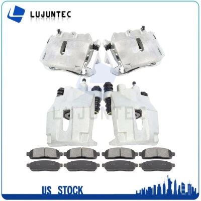 Front Rear Brake Calipers + Ceramic Pads For 2005 2006 2007 2008 2009 Ford F-150 Foto 1 de 4