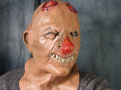 Latexmaske HORROR CLOWN - Effect FX  Latex Gummi Maske Halloween Karnevalsmaske - Bild 1 von 4