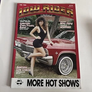 LOW RIDER, February 1990 Santana And Los Lobos - Americas #1 Crusing Magazine - Picture 1 of 7