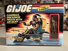 Gi JOE 1987 Zanzibar  Dreadnok Pirate w  Air Skiff MISB  New  Sealed & VERY MINT