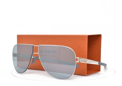 iC! Gafas de sol Berlín Claudius H. Gris Cromo LENTE AZUL AVIADOR 60-12-145 Foto 1 de 4