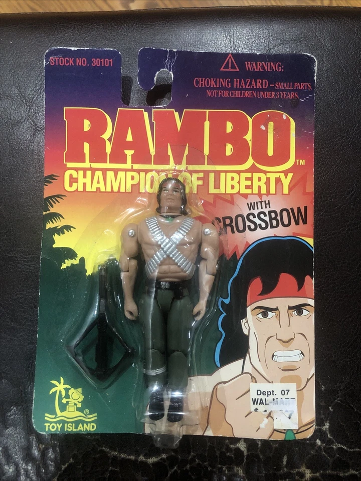 NEW🔥1995 Toy Island RAMBO Champion Of Liberty FACTORY SEALED BLISTER PACKAGE🔥 - Image 1 of 4