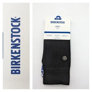 NEW Birkenstock Socks Mens US M9-M12 EU 42-44 UK 8-9.5 Footbed ComfortSole Black - Picture 1 of 5
