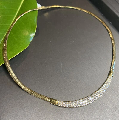 Collar de Diamantes Vintage Media Luna Celestial Patrimonio Joyería Fina Usado Foto 1 de 4