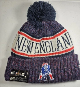 Nuevo con etiquetas New Era 2018 New England Patriots Team On Field Lateral Pom Tejido Sombrero Gorro - Imagen 1 de 10