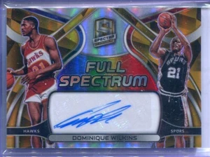 2021-22 Panini Spectra Dominique Wilkins Full Spectrum GOLD PRIZM AUTO 10/10 SP - Picture 1 of 1