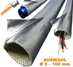 HITZESCHUTZ SCHLAUCH ALU TITAN selbstklebend Kabel Thermo Schutz Wärme Feuer KFZ - Bild 1 von 15
