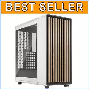 Stylish ATX Mid Tower PC Case - Oak Wood & Clear Side Panel - Excellent Airflow - Picture 1 of 10