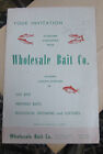 vintage 1954 Wholesale Bait Co Catalog Hamilton OH fishing