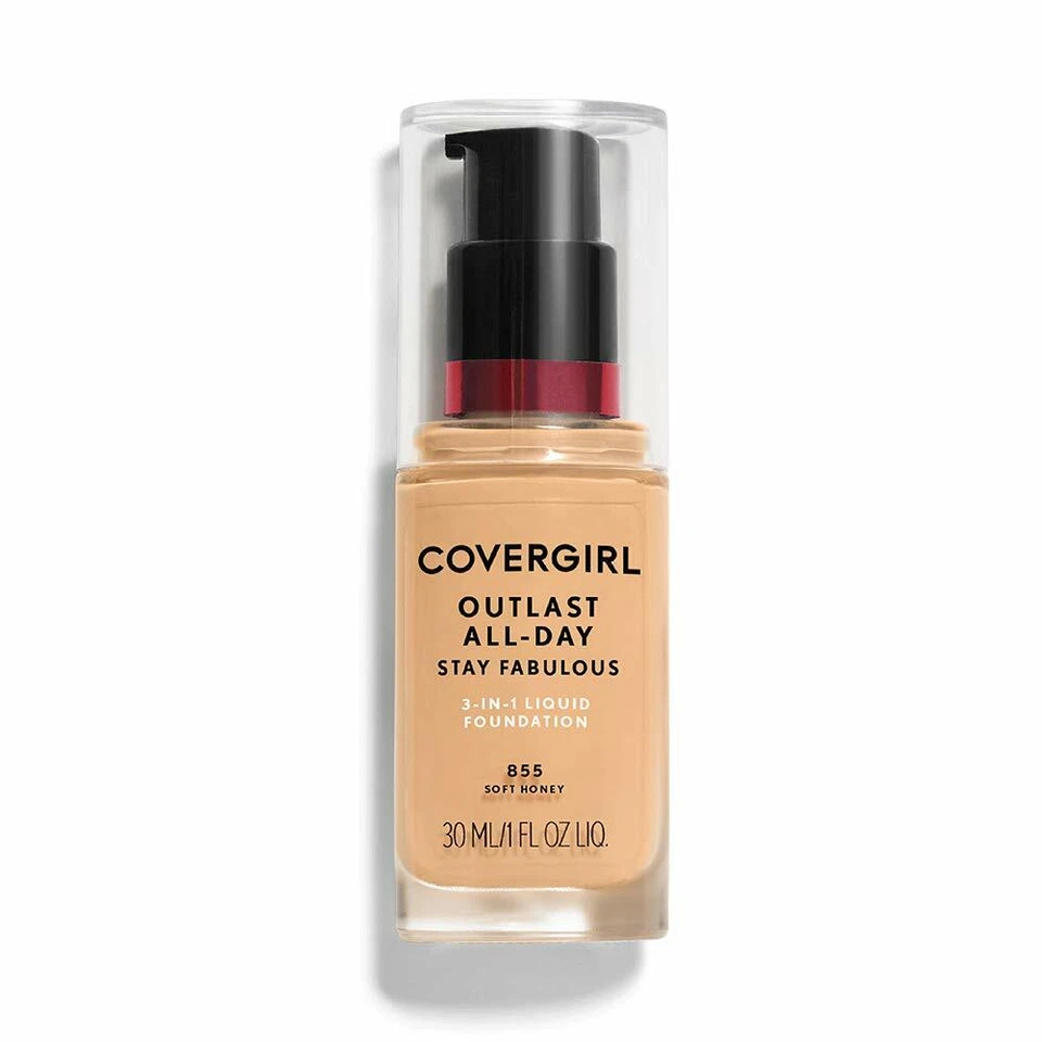 CoverGirl Outlast All Day Stay Fabulous 3-in-1 Foundation #855 Soft Honey - Image 1 of 1
