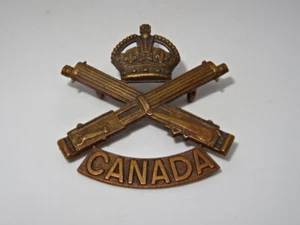 Canadian Army Military Cap / Hat Badge - Machine Gun Corps Canada - Picture 1 of 4