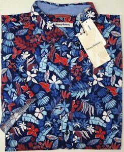 Tommy Bahama Short Sleeve Shirt Botticelli Toss Kingdom Blue