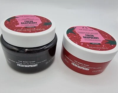 New The Body Shop Fresh Raspberry Body Scrub & Butter - Image 1 of 3