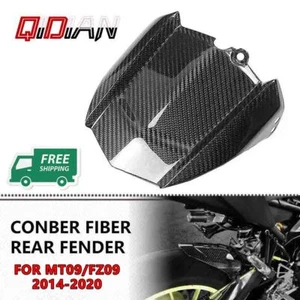 Motorcycle Carbon Fiber Rear Fender Hugger Mudguard For Yamaha MT09 2014-2020 - Picture 1 of 9