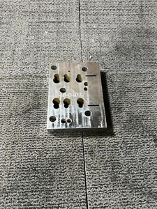 749-04037 8 inches x 5.5 inches Silver 15-Hole Plate for Lower Handle - Picture 1 of 7