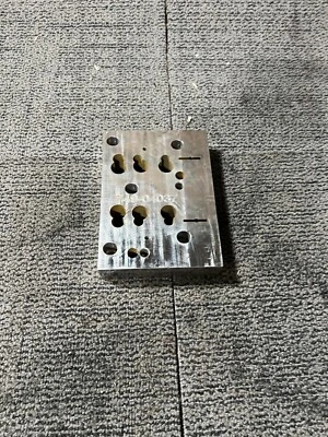 749-04037 8 inches x 5.5 inches Silver 15-Hole Plate for Lower Handle - Image 1 of 4