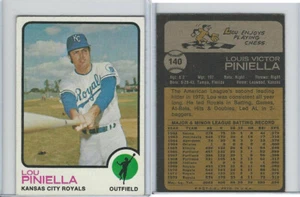 1973 Topps Baseball, #140 Lou Piniella, Kansas City Royals - Picture 1 of 1