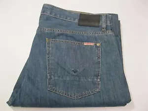 Hudson WILDE Relaxed Straight Fit Distressed Blue Jeans 40x28 – EUC - Picture 1 of 10