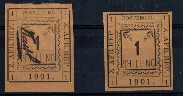 TRANSVAAL Pietersburg 1901 SG 18b 1S Estado perfeito R4/4 sem barra sob o canto superior direito 1 - Imagem 1 de 1