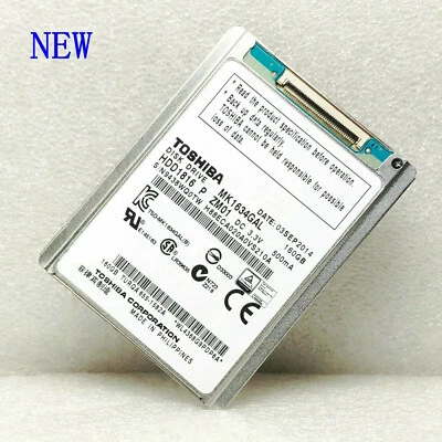 NEW MK1634GAL Toshiba 160GB 1.8 "ZIF hard drive, for Apple Ipod 7th Gen Classic - Image 1 of 3