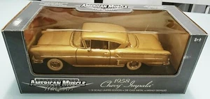 1958 CHEVY IMPALA AMERICAN MUSCLE MEMORIES DIECAST LIMITED EDITION GOLD 1:18 - Bild 1 von 9