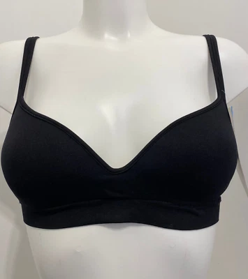 Sujetador Naturana Negro 32B Sujetador Suave Acolchado Sin Alambres Suave Moldeado Sin Alambres Foto 1 de 4