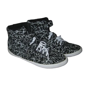 OFFICE Trainers High Top Shoes Print, Black Mix, EU 39 (UK 6) - Picture 1 of 12