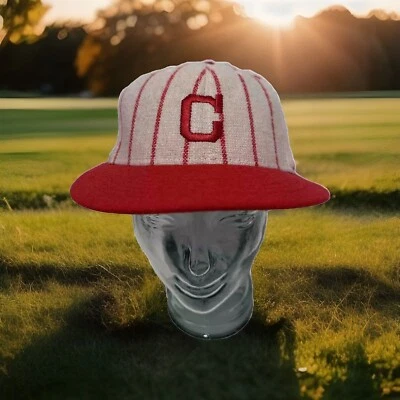 Sombrero de aguja americano de béisbol de la Liga Negra Pittsburgh Crawfords - rayas rojas Foto 1 de 4