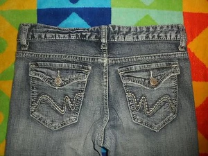 Jeans RUE 21 taglia regular 1/2 elasticizzato invecchiato 28x27 vita bassa stivaletto tasca con patta - Foto 1 di 1