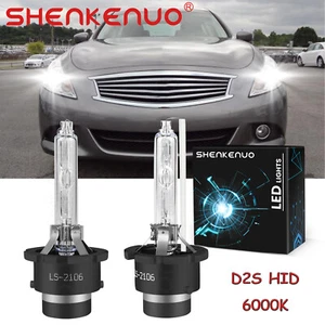 For Infiniti G25 2011 2012 - 2x D2S HID Xenon Headlight Hi/Low Beam Bulbs 6000K - Picture 1 of 12