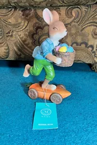 Martha Stewart Easter Bunny RABBIT ON CARROT Skateboard WITH BASKET OF EGGS NWT - Picture 1 of 4