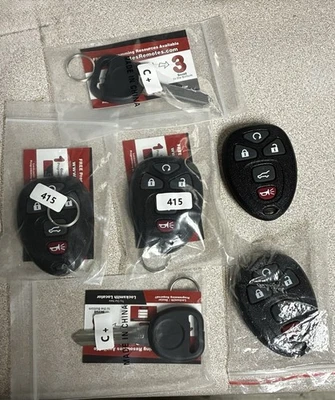 4 GM Keyless Entry Remote Key FOB And 2 GM Keys Chevy GMC Cadillac Saturn - Image 1 of 4