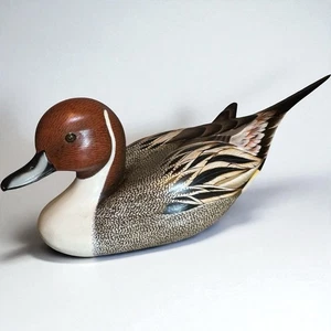 Handgeschnitzte & bemalte Holz Pintail Ente Köder Nengah Sudarsana 2010 Novica - Bild 1 von 10
