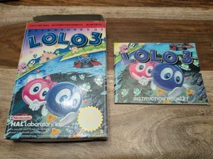 Adventures Of Lolo 3 - PAL B  Nintendo NES-QL-SCN Box And Manual Only.  - Bild 1 von 7