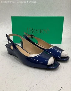 J. Reneé Women's Royal Blue Small Heel Shoe Size 10 1/2M With Box - Picture 1 of 5