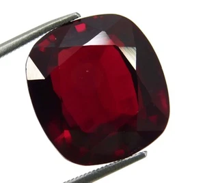 Natural Red Painite 32.30 Ct Cushion Cut Stunning "CERTIFIED" Loose Gemstone - Picture 1 of 13