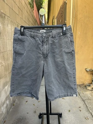 Vans Cargo Shorts Mens 30 Gray Canvas Skateboarding Off The Wall - Image 1 of 4
