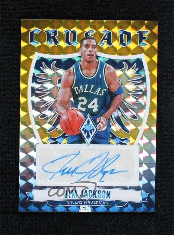 2023-24 Panini Phoenix Crusade Signatures Gold /10 Jim Jackson #CS-JJA Auto - Image 1 of 2