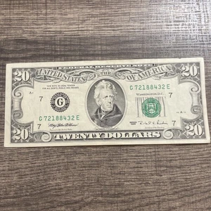 1995 Series $20 Dollar Bill Bank note Old Type US Federal Reserve Small Head (1) - Picture 1 of 9
