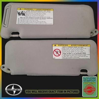 Juego de pares de parasoles laterales para conductor y pasajero Scion TC 2005-2010 tela gris Foto 1 de 4