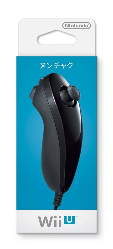 Wii U Black Nunchuck Controller for Nintendo WII 4902370517859 Japan Video Game - Image 1 of 1