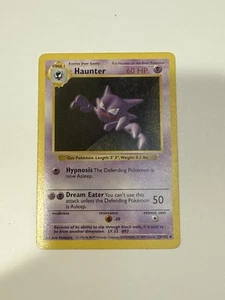 Haunter Pokemon Card 29/102 Non-Holo Base Set Shadowless 1999 Rare - Picture 1 of 3