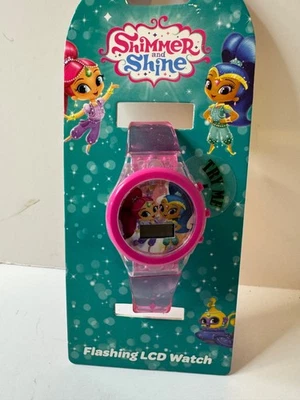 Reloj LCD con flash giratorio Nickelodeon Shimmer & Shine para niños Foto 1 de 4