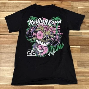 2022 Rolling Loud Music Festival Tee Shirt Miami Tour Black Short Sleeve S - Picture 1 of 7