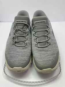 Zapatos sin cordones Skechers Glide-Step Zefyr gris blanco para hombre talla 11 233011W - Imagen 1 de 21