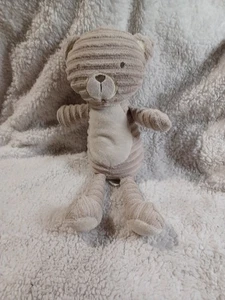 Kichererbse Teddybär gerippt Plüschtier Stofftier Lovey Toy Unisex Säugling Baby - Bild 1 von 4