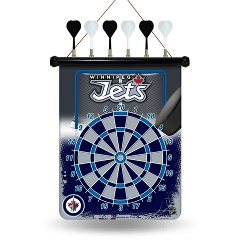 Winnipeg Jets Team Dart Board.Magnetic. 6 Darts. Board    #959/965 Cover