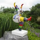 Deko Skulptur NANA ART 77 cm KUNST BEMALUNG Pop Art Figur Garten DWCOLLECTION