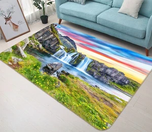 3D Schöner Wasserfall H9140 Mat Elegant Foto Teppich Wolldecke Erin - Picture 1 of 5