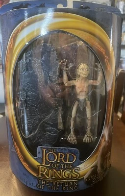El Señor de los Anillos Toybiz 2003 Super Poseable Gollum con acción de rastreo Foto 1 de 2